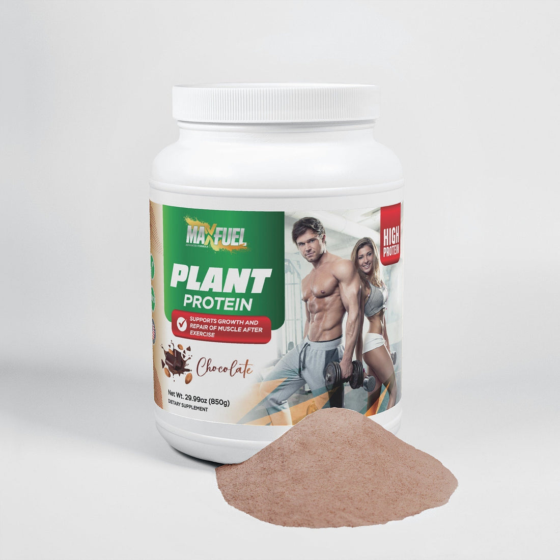 🌱 Plant Protein: Clean, Complete Nutrition for Strength, Recovery & Daily Wellness - MaxFuel