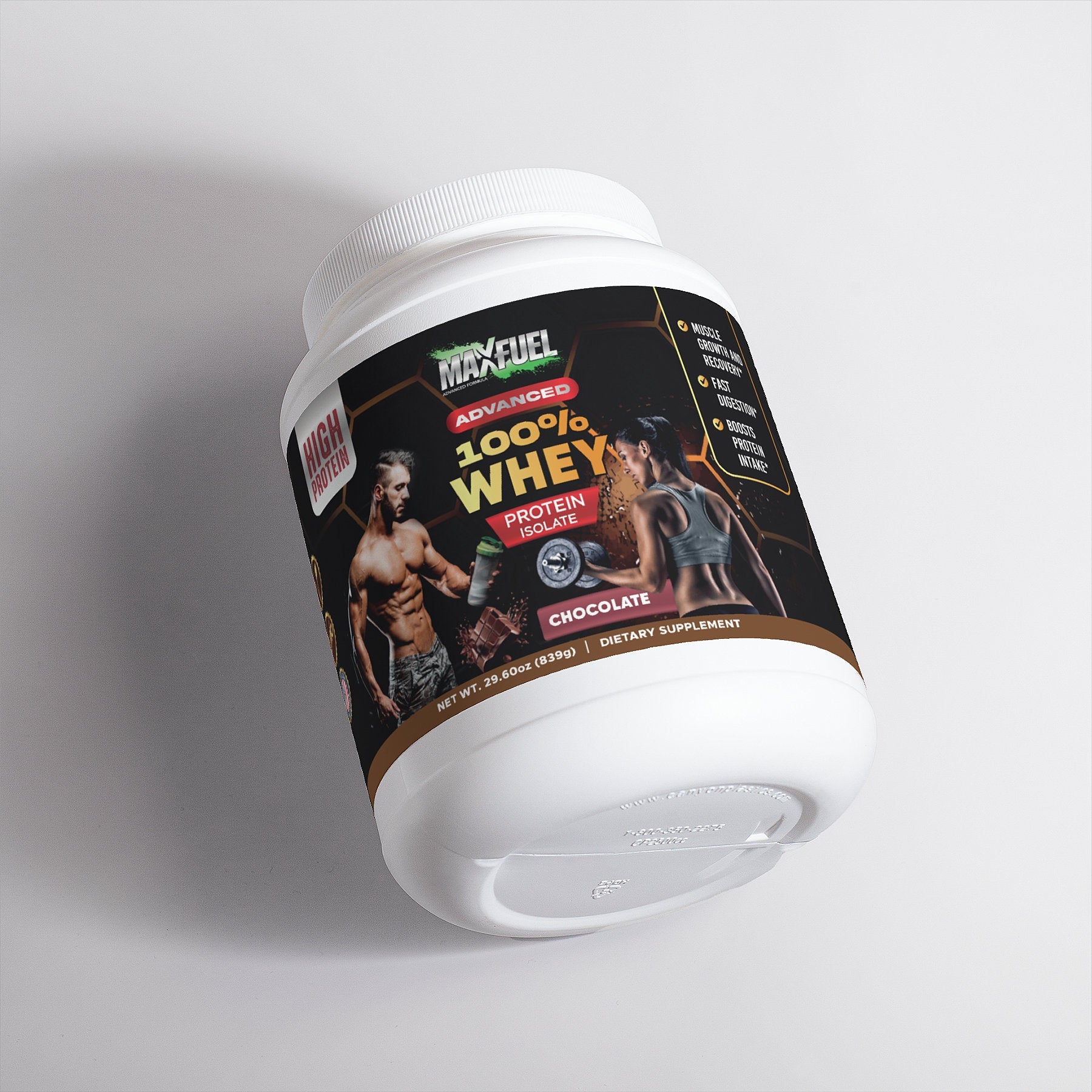Advanced 100% Whey Protein Isolate (Chocolate) - MaxFuel