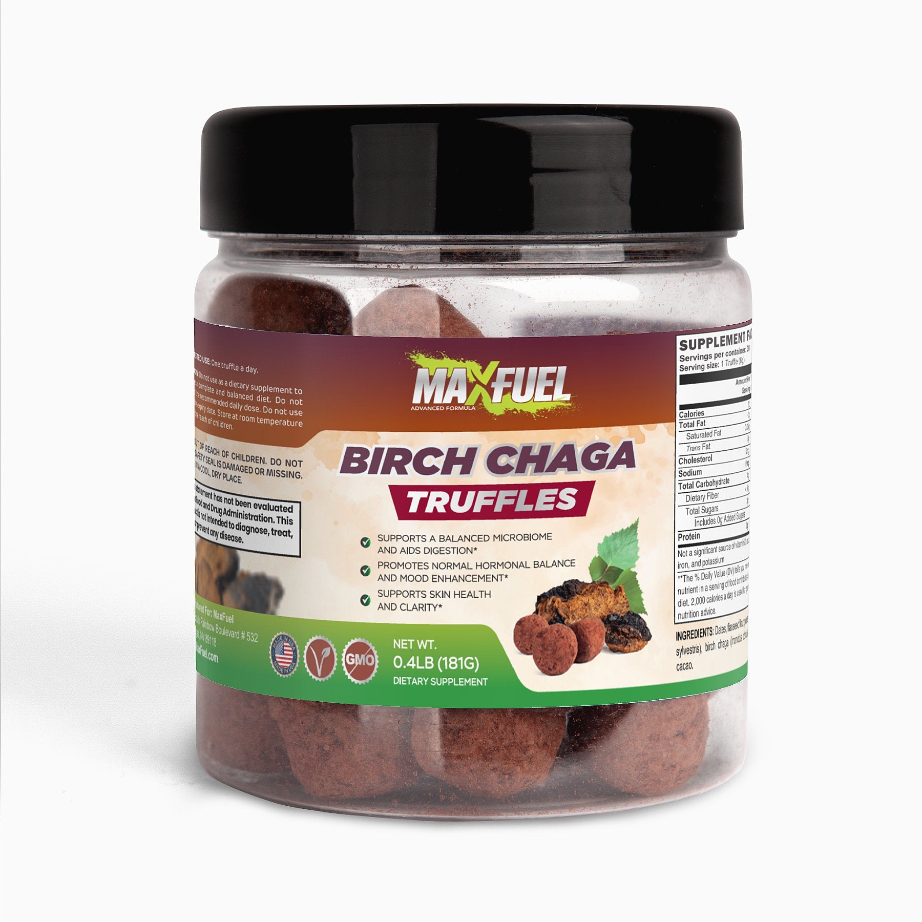 Birch Chaga Truffles - MaxFuel