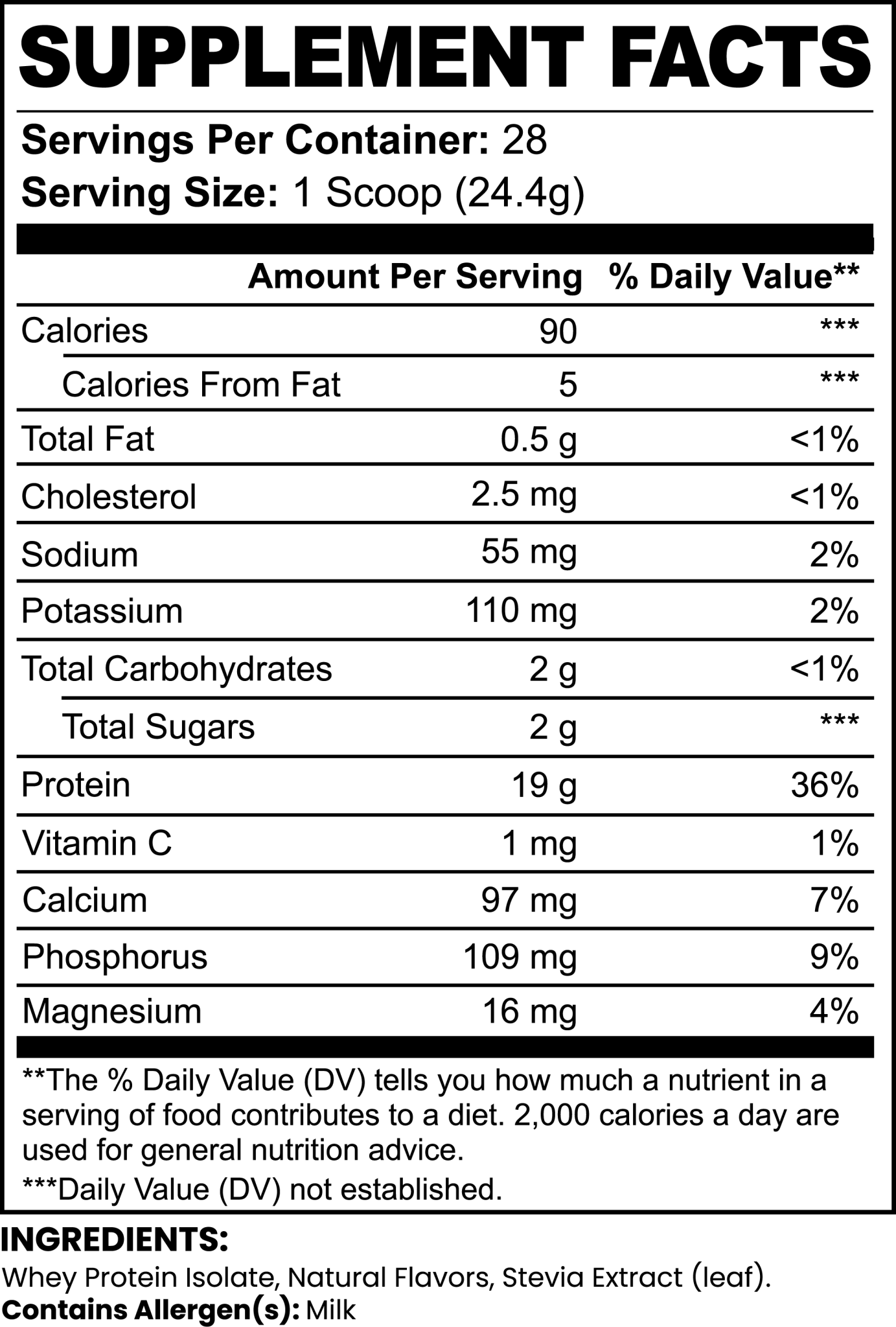 Pure3 100% Whey Protein Isolate (Vanilla) - MaxFuel