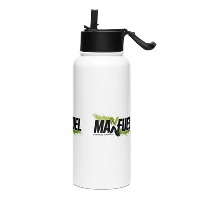 Stainless steel water bottle with a straw lid - MaxFuel
