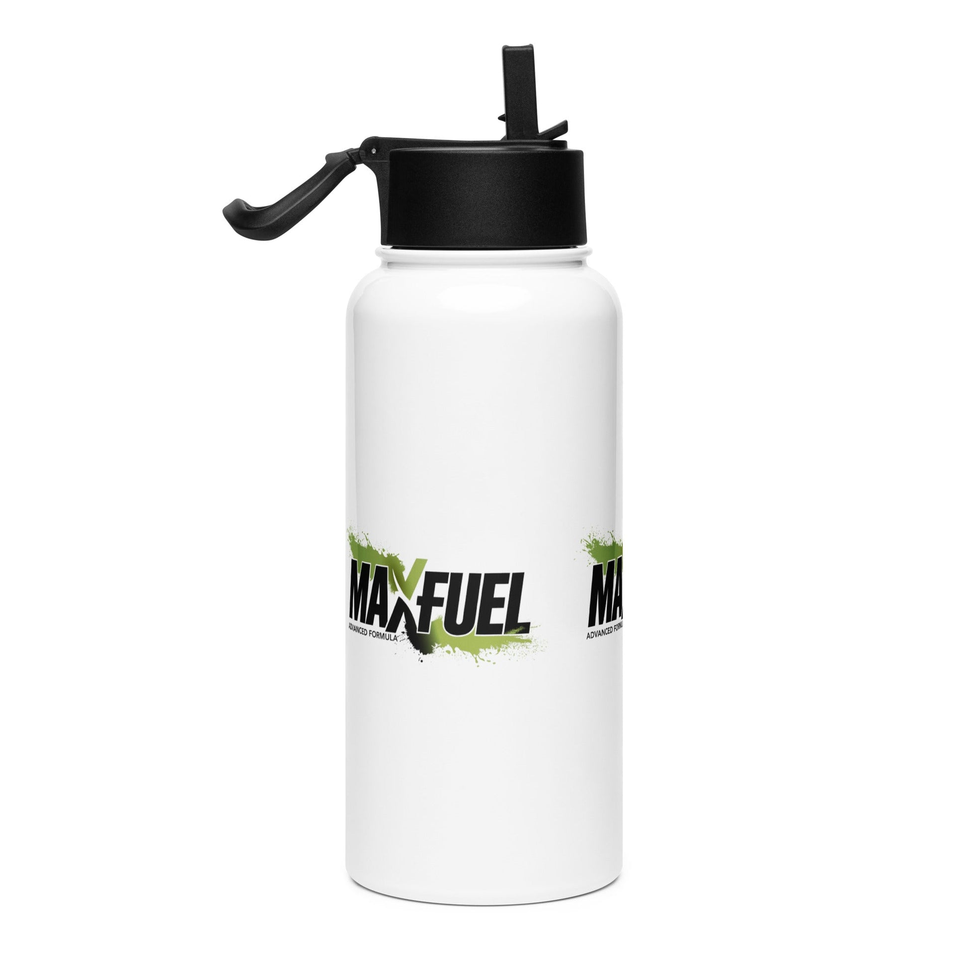 Stainless steel water bottle with a straw lid - MaxFuel