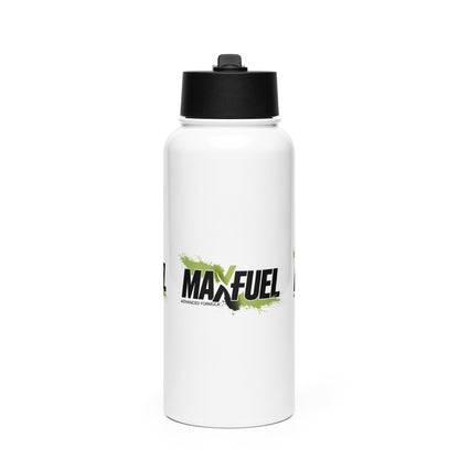 Stainless steel water bottle with a straw lid - MaxFuel