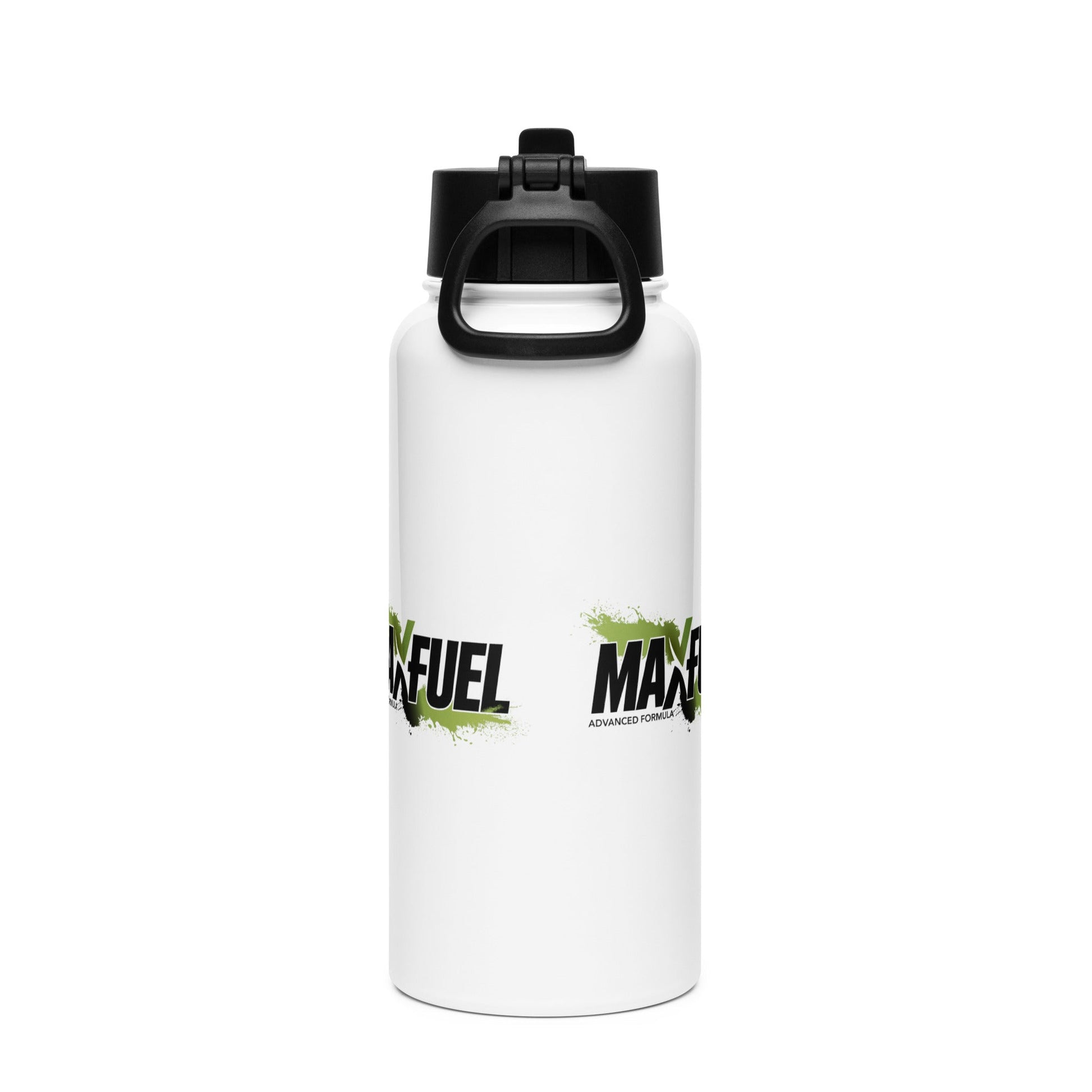 Stainless steel water bottle with a straw lid - MaxFuel