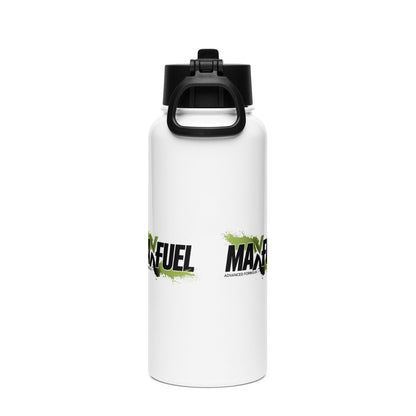 Stainless steel water bottle with a straw lid - MaxFuel