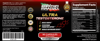 Ultra Test Natural Testosterone Support - MaxFuel